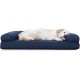 Furhaven Pet Faux Fleece & Chenille Soft Woven Cooling Gel Top Sofa Pet Bed, Jumbo, Cream Furhaven Pet Faux Fleece & Chenille Soft Woven Cooling Gel Top Sofa Pet Bed, Jumbo, Cream