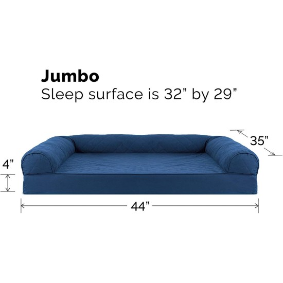Furhaven Pet Faux Fleece & Chenille Soft Woven Cooling Gel Top Sofa Pet Bed, Jumbo, Cream Furhaven Pet Faux Fleece & Chenille Soft Woven Cooling Gel Top Sofa Pet Bed, Jumbo, Cream
