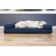 Furhaven Pet Faux Fleece & Chenille Soft Woven Cooling Gel Top Sofa Pet Bed, Jumbo, Cream Furhaven Pet Faux Fleece & Chenille Soft Woven Cooling Gel Top Sofa Pet Bed, Jumbo, Cream