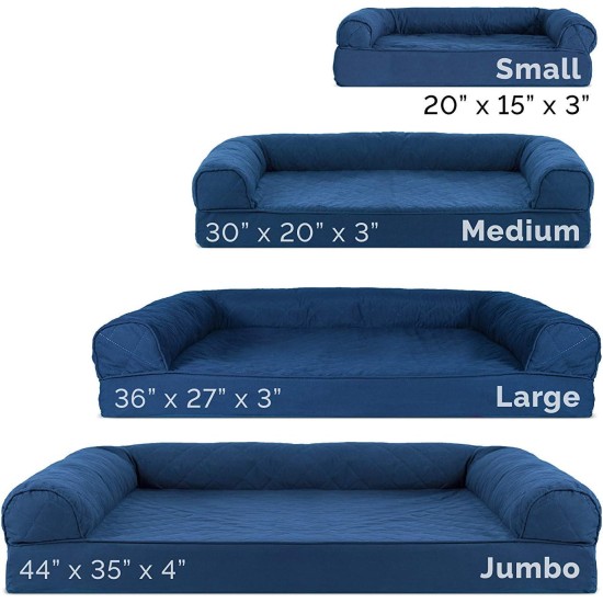 Furhaven Pet Faux Fleece & Chenille Soft Woven Cooling Gel Top Sofa Pet Bed, Jumbo, Cream Furhaven Pet Faux Fleece & Chenille Soft Woven Cooling Gel Top Sofa Pet Bed, Jumbo, Cream
