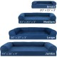Furhaven Pet Faux Fleece & Chenille Soft Woven Cooling Gel Top Sofa Pet Bed, Jumbo, Cream Furhaven Pet Faux Fleece & Chenille Soft Woven Cooling Gel Top Sofa Pet Bed, Jumbo, Cream