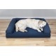 Furhaven Pet Faux Fleece & Chenille Soft Woven Cooling Gel Top Sofa Pet Bed, Jumbo, Cream Furhaven Pet Faux Fleece & Chenille Soft Woven Cooling Gel Top Sofa Pet Bed, Jumbo, Cream