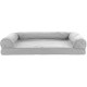 Furhaven Pet Faux Fleece & Chenille Soft Woven Cooling Gel Top Sofa Pet Bed, Jumbo, Cream Furhaven Pet Faux Fleece & Chenille Soft Woven Cooling Gel Top Sofa Pet Bed, Jumbo, Cream