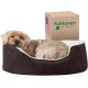 Furhaven Pet NAP Pet Bed Orthopedic Oval Egg-Crate Lounger Dog Bed or Cat Bed, Small, Espresso Furhaven Pet NAP Pet Bed Orthopedic Oval Egg-Crate Lounger Dog Bed or Cat Bed, Small, Espresso
