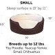 Furhaven Pet NAP Pet Bed Orthopedic Oval Egg-Crate Lounger Dog Bed or Cat Bed, Small, Espresso Furhaven Pet NAP Pet Bed Orthopedic Oval Egg-Crate Lounger Dog Bed or Cat Bed, Small, Espresso