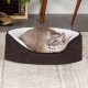 Furhaven Pet NAP Pet Bed Orthopedic Oval Egg-Crate Lounger Dog Bed or Cat Bed, Small, Espresso Furhaven Pet NAP Pet Bed Orthopedic Oval Egg-Crate Lounger Dog Bed or Cat Bed, Small, Espresso