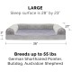 Furhaven Pet Quilted Cooling Gel Top Sofa Pet Bed, Jumbo, Navy