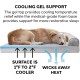 Furhaven Pet Quilted Cooling Gel Top Sofa Pet Bed, Jumbo, Navy