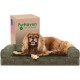 Furhaven Pet Quilted Cooling Gel Top Sofa Pet Bed, Jumbo, Navy
