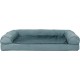 Furhaven Pet Quilted Cooling Gel Top Sofa Pet Bed, Jumbo, Navy