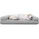 Furhaven Pet Quilted Cooling Gel Top Sofa Pet Bed, Jumbo, Silver Gray Furhaven Pet Quilted Cooling Gel Top Sofa Pet Bed, Jumbo, Silver Gray