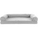 Furhaven Pet Quilted Cooling Gel Top Sofa Pet Bed, Large, Silver Gray Furhaven Pet Quilted Cooling Gel Top Sofa Pet Bed, Large, Silver Gray