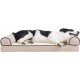 Furhaven Pet Quilted Cooling Gel Top Sofa Pet Bed, Large, Silver Gray Furhaven Pet Quilted Cooling Gel Top Sofa Pet Bed, Large, Silver Gray