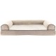 Furhaven Pet Quilted Cooling Gel Top Sofa Pet Bed, Large, Silver Gray Furhaven Pet Quilted Cooling Gel Top Sofa Pet Bed, Large, Silver Gray