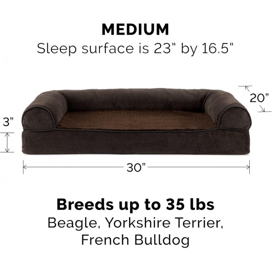 Furhaven Pet Quilted Cooling Gel Top Sofa Pet Bed, Large, Silver Gray Furhaven Pet Quilted Cooling Gel Top Sofa Pet Bed, Large, Silver Gray