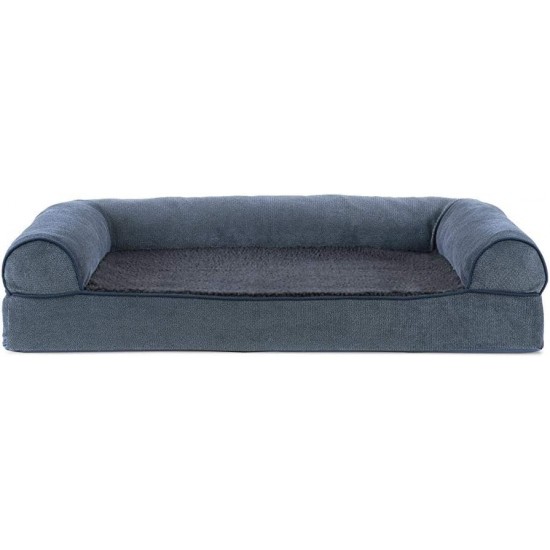 Furhaven Pet Quilted Cooling Gel Top Sofa Pet Bed, Large, Silver Gray Furhaven Pet Quilted Cooling Gel Top Sofa Pet Bed, Large, Silver Gray