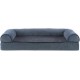 Furhaven Pet Quilted Cooling Gel Top Sofa Pet Bed, Large, Silver Gray Furhaven Pet Quilted Cooling Gel Top Sofa Pet Bed, Large, Silver Gray