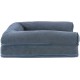 Furhaven Pet Quilted Cooling Gel Top Sofa Pet Bed, Large, Silver Gray Furhaven Pet Quilted Cooling Gel Top Sofa Pet Bed, Large, Silver Gray
