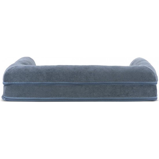Furhaven Pet Quilted Cooling Gel Top Sofa Pet Bed, Large, Silver Gray Furhaven Pet Quilted Cooling Gel Top Sofa Pet Bed, Large, Silver Gray