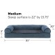 Furhaven Pet Quilted Cooling Gel Top Sofa Pet Bed, Large, Silver Gray Furhaven Pet Quilted Cooling Gel Top Sofa Pet Bed, Large, Silver Gray
