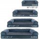 Furhaven Pet Quilted Cooling Gel Top Sofa Pet Bed, Large, Silver Gray Furhaven Pet Quilted Cooling Gel Top Sofa Pet Bed, Large, Silver Gray