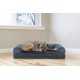 Furhaven Pet Quilted Cooling Gel Top Sofa Pet Bed, Large, Silver Gray Furhaven Pet Quilted Cooling Gel Top Sofa Pet Bed, Large, Silver Gray