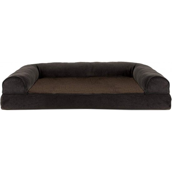 Furhaven Pet Quilted Cooling Gel Top Sofa Pet Bed, Large, Silver Gray Furhaven Pet Quilted Cooling Gel Top Sofa Pet Bed, Large, Silver Gray