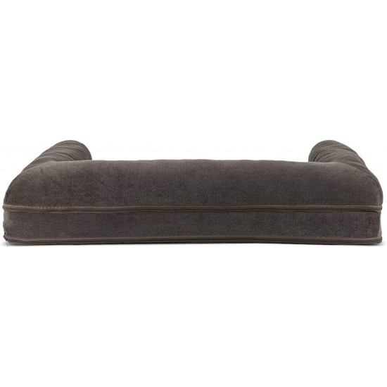 Furhaven Pet Quilted Cooling Gel Top Sofa Pet Bed, Large, Silver Gray Furhaven Pet Quilted Cooling Gel Top Sofa Pet Bed, Large, Silver Gray