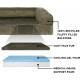 Furhaven Pet Quilted Cooling Gel Top Sofa Pet Bed, Large, Silver Gray Furhaven Pet Quilted Cooling Gel Top Sofa Pet Bed, Large, Silver Gray