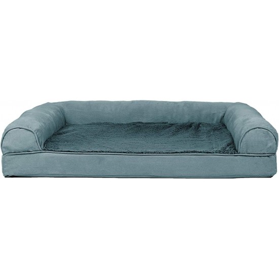 Furhaven Pet Quilted Cooling Gel Top Sofa Pet Bed, Large, Silver Gray Furhaven Pet Quilted Cooling Gel Top Sofa Pet Bed, Large, Silver Gray