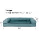 Furhaven Pet Quilted Cooling Gel Top Sofa Pet Bed, Large, Silver Gray Furhaven Pet Quilted Cooling Gel Top Sofa Pet Bed, Large, Silver Gray