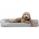 Furhaven Pet Quilted Cooling Gel Top Sofa Pet Bed, Large, Silver Gray Furhaven Pet Quilted Cooling Gel Top Sofa Pet Bed, Large, Silver Gray