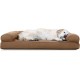 Furhaven Pet Quilted Cooling Gel Top Sofa Pet Bed, Large, Silver Gray Furhaven Pet Quilted Cooling Gel Top Sofa Pet Bed, Large, Silver Gray