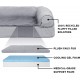 Furhaven Pet Quilted Cooling Gel Top Sofa Pet Bed, Large, Silver Gray Furhaven Pet Quilted Cooling Gel Top Sofa Pet Bed, Large, Silver Gray