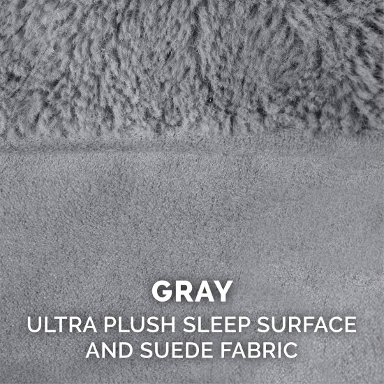 Furhaven Pet Quilted Cooling Gel Top Sofa Pet Bed, Large, Silver Gray Furhaven Pet Quilted Cooling Gel Top Sofa Pet Bed, Large, Silver Gray