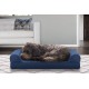 Furhaven Pet Quilted Cooling Gel Top Sofa Pet Bed, Large, Silver Gray Furhaven Pet Quilted Cooling Gel Top Sofa Pet Bed, Large, Silver Gray