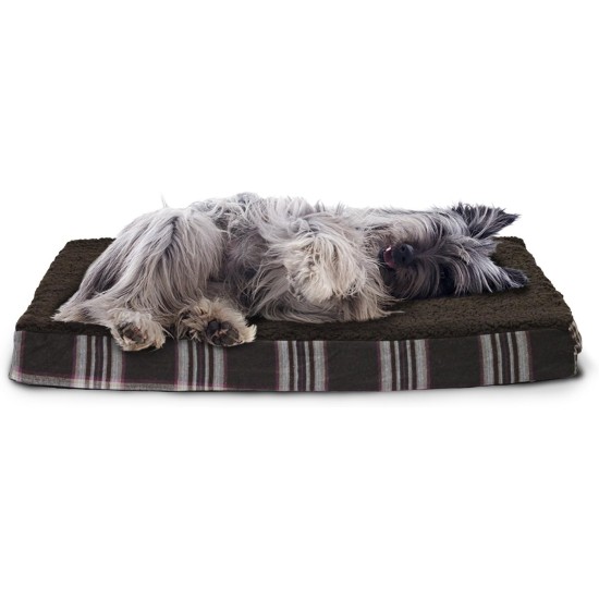 Furhaven Pet Ultra Plush Deluxe Egg-Crate Orthopedic Mat Dog Bed with Water-Resistant Base, Medium, Chocolate Furhaven Pet Ultra Plush Deluxe Egg-Crate Orthopedic Mat Dog Bed with Water-Resistant Base, Medium, Chocolate