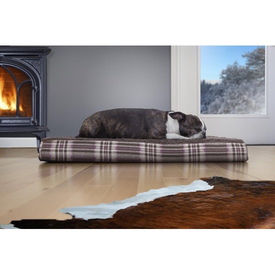 Furhaven Pet Ultra Plush Deluxe Egg-Crate Orthopedic Mat Dog Bed with Water-Resistant Base, Medium, Chocolate Furhaven Pet Ultra Plush Deluxe Egg-Crate Orthopedic Mat Dog Bed with Water-Resistant Base, Medium, Chocolate