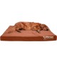 Furhaven Pet Ultra Plush Deluxe Egg-Crate Orthopedic Mat Dog Bed with Water-Resistant Base, Medium, Chocolate Furhaven Pet Ultra Plush Deluxe Egg-Crate Orthopedic Mat Dog Bed with Water-Resistant Base, Medium, Chocolate