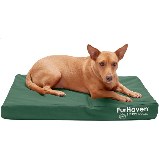 Furhaven Pet Ultra Plush Deluxe Egg-Crate Orthopedic Mat Dog Bed with Water-Resistant Base, Medium, Chocolate Furhaven Pet Ultra Plush Deluxe Egg-Crate Orthopedic Mat Dog Bed with Water-Resistant Base, Medium, Chocolate