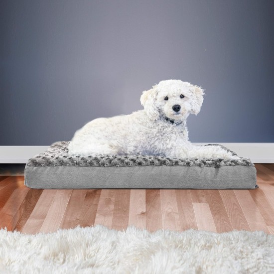 Furhaven Pet Ultra Plush Deluxe Egg-Crate Orthopedic Mat Dog Bed with Water-Resistant Base, Medium, Chocolate Furhaven Pet Ultra Plush Deluxe Egg-Crate Orthopedic Mat Dog Bed with Water-Resistant Base, Medium, Chocolate