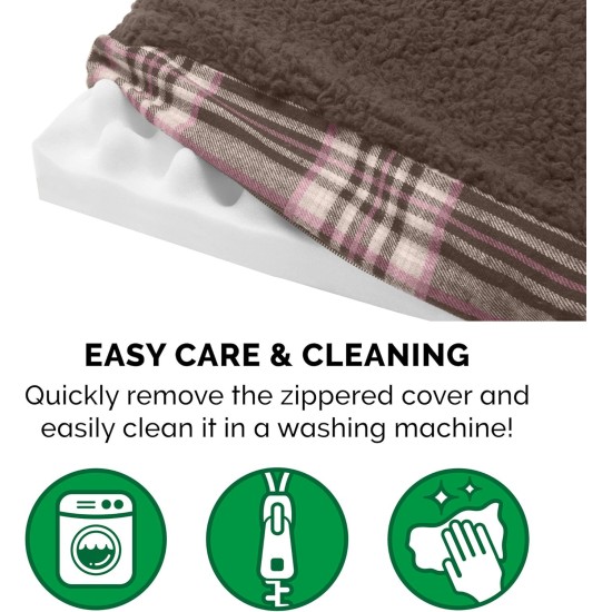 Furhaven Pet Ultra Plush Deluxe Egg-Crate Orthopedic Mat Dog Bed with Water-Resistant Base, Medium, Chocolate Furhaven Pet Ultra Plush Deluxe Egg-Crate Orthopedic Mat Dog Bed with Water-Resistant Base, Medium, Chocolate