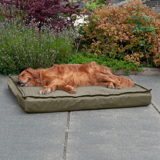 Furhaven Pet Ultra Plush Deluxe Egg-Crate Orthopedic Mat Dog Bed with Water-Resistant Base, Medium, Chocolate Furhaven Pet Ultra Plush Deluxe Egg-Crate Orthopedic Mat Dog Bed with Water-Resistant Base, Medium, Chocolate