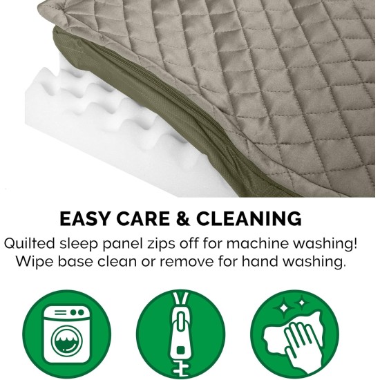 Furhaven Pet Ultra Plush Deluxe Egg-Crate Orthopedic Mat Dog Bed with Water-Resistant Base, Medium, Chocolate Furhaven Pet Ultra Plush Deluxe Egg-Crate Orthopedic Mat Dog Bed with Water-Resistant Base, Medium, Chocolate