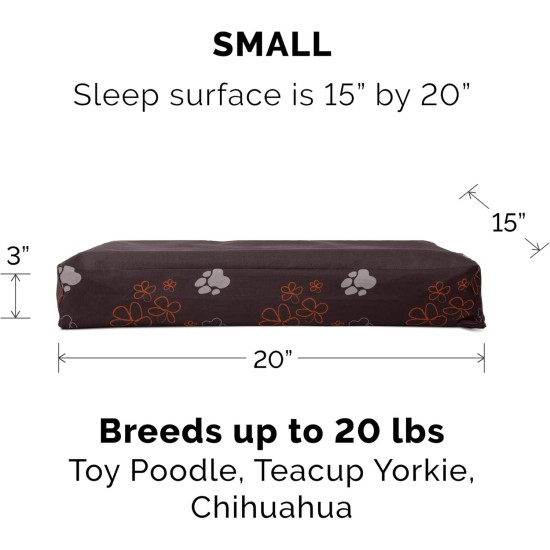 Furhaven Pet Ultra Plush Deluxe Egg-Crate Orthopedic Mat Dog Bed with Water-Resistant Base, Medium, Chocolate Furhaven Pet Ultra Plush Deluxe Egg-Crate Orthopedic Mat Dog Bed with Water-Resistant Base, Medium, Chocolate