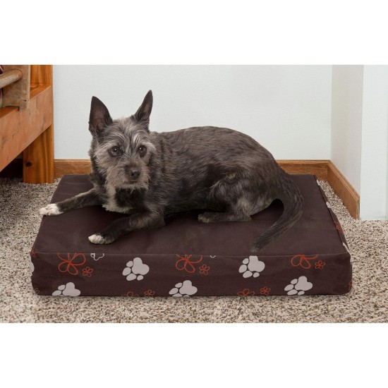 Furhaven Pet Ultra Plush Deluxe Egg-Crate Orthopedic Mat Dog Bed with Water-Resistant Base, Medium, Chocolate Furhaven Pet Ultra Plush Deluxe Egg-Crate Orthopedic Mat Dog Bed with Water-Resistant Base, Medium, Chocolate