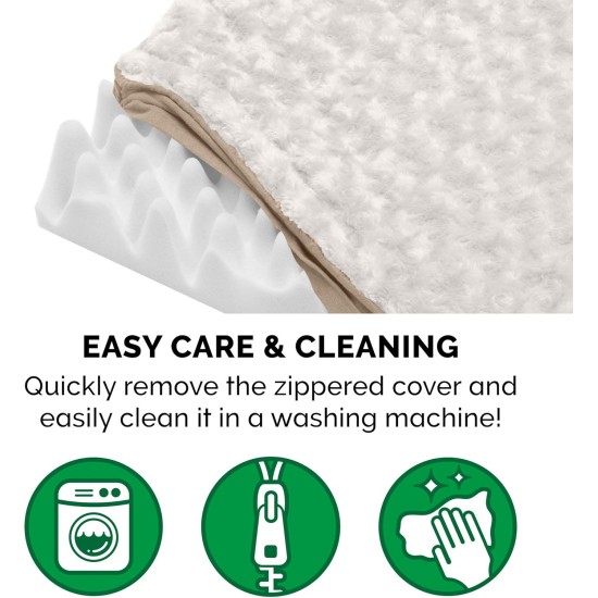 Furhaven Pet Ultra Plush Deluxe Egg-Crate Orthopedic Mat Dog Bed with Water-Resistant Base, Medium, Chocolate Furhaven Pet Ultra Plush Deluxe Egg-Crate Orthopedic Mat Dog Bed with Water-Resistant Base, Medium, Chocolate