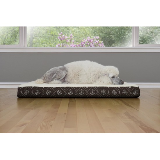 Furhaven Pet Ultra Plush Deluxe Egg-Crate Orthopedic Mat Dog Bed with Water-Resistant Base, Medium, Chocolate Furhaven Pet Ultra Plush Deluxe Egg-Crate Orthopedic Mat Dog Bed with Water-Resistant Base, Medium, Chocolate