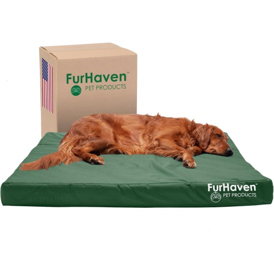 Furhaven Pet Ultra Plush Deluxe Egg-Crate Orthopedic Mat Dog Bed with Water-Resistant Base, Medium, Chocolate Furhaven Pet Ultra Plush Deluxe Egg-Crate Orthopedic Mat Dog Bed with Water-Resistant Base, Medium, Chocolate