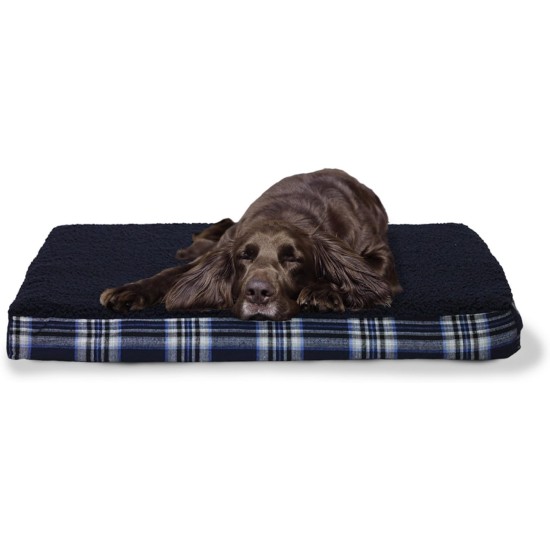 Furhaven Pet Ultra Plush Deluxe Egg-Crate Orthopedic Mat Dog Bed with Water-Resistant Base, Medium, Chocolate Furhaven Pet Ultra Plush Deluxe Egg-Crate Orthopedic Mat Dog Bed with Water-Resistant Base, Medium, Chocolate